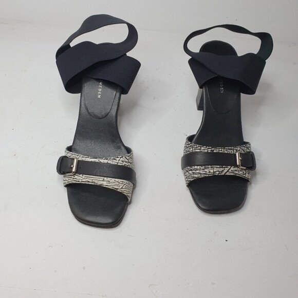 Tiger of Sweden Chunky Heel Ankle Elastic Strap Sandal Size 38 - Picture 3 of 9